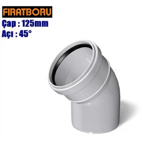 Fırat PVC 125x45 cm Açık Dirsek