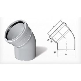 Fırat PVC 125x45 cm Açık Dirsek