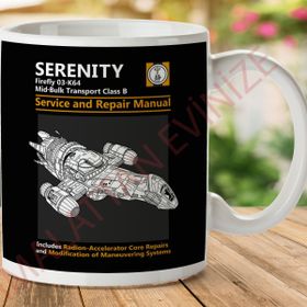 Firefly Serenity Servis ve Onarım El Kitabı Baskılı Kupa