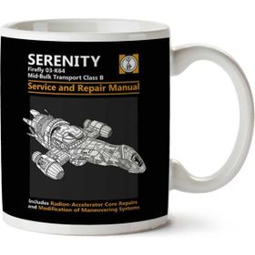 Firefly Serenity Servis ve Onarım El Kitabı Baskılı Kupa