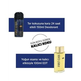 First Class EDT 100 ml Parfüm 2 Adet 150 ml Deodorant