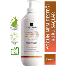 First Lima Professional Kuru Saçlar için Tuzsuz Süt Proteini ve Hindistan Cevizi Nemlendirici 1000 ml Kepek Karşıtı Şampuan