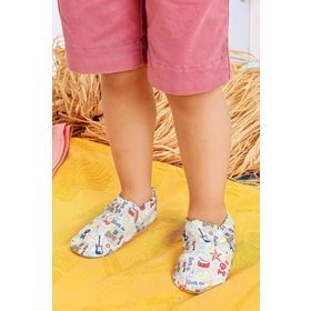 First Step F-824 Mavi Boys Rock Kaydırmaz Taban Bebek Patik