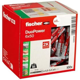 Fıscher Duopower 100 Adet 6x50 Dübel