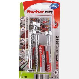 Fıscher Duopower 10x50 KSNV 4+4 Dübel