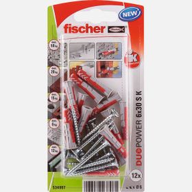 Fıscher Duopower 6x30 KSNV 12+12 Dübel