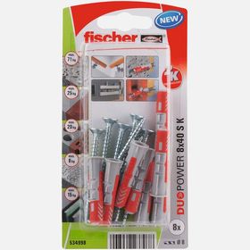 Fıscher Duopower 8x40 KSNV 8+8 Dübel