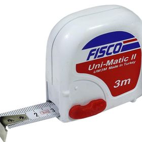 Fisco UM3M Unimatic 3 m Mandallı Çelik Kısa Şerit Metre
