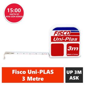 Fisco UP3M/ASK Uniplas 3 m Askılı Çelik Kısa Şerit Metre