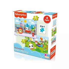 Fisher Price 13407 City Fun Picnic 2 in 1 Baby Puzzle