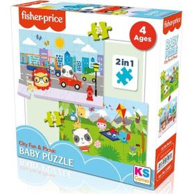 Fisher Price 13407 City Fun Picnic 2 in 1 Baby Puzzle