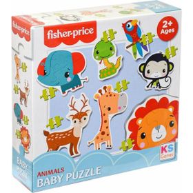 Fisher Price 13413 BYR FP Baby Animals 2-3-4 Parça Puzzle