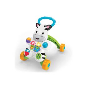Fisher Price DLD80 Beyaz Zebralı 4 Tekerlekli Müzikli Yürüme Arkadaşı Yürüteç