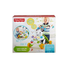 Fisher Price DLD80 Beyaz Zebralı 4 Tekerlekli Müzikli Yürüme Arkadaşı Yürüteç