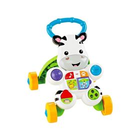 Fisher Price DLD80 Beyaz Zebralı 4 Tekerlekli Müzikli Yürüme Arkadaşı Yürüteç