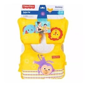 Fisher Price Hayvan Desenli Sarı Can Yeleği ve Kolluk