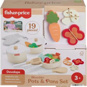 Fisher Price HXT83 19 Parçalı Ahşap Mutfak Seti