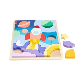Fisher Price HXY42 Ahşap Uzay Yapboz