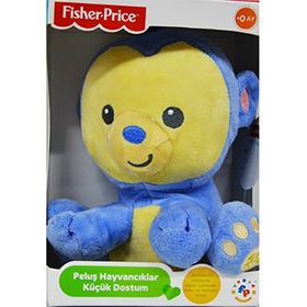 Fisher Price Oturan Maymun Kaplan Kedi Peluş Oyuncak