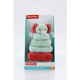 Fisher Price Peluş Mavi Kare Yapboz Kule Fil