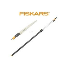Fiskars 136528 Yüksek Dal Kesimi Teleskopik Sap ve Düz Testere
