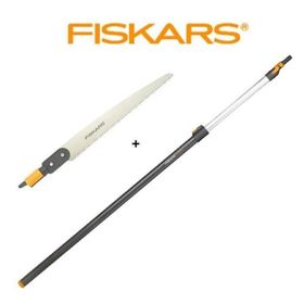 Fiskars 136528 Yüksek Dal Kesimi Teleskopik Sap ve Düz Testere