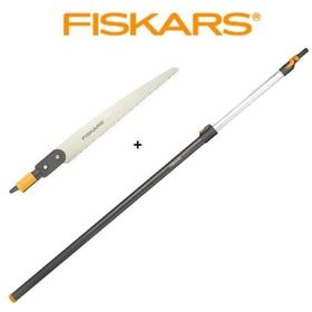 Fiskars 136528 Yüksek Dal Kesimi Teleskopik Sap ve Düz Testere