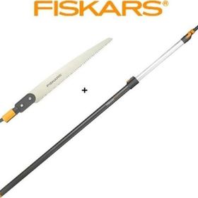 Fiskars 136528 Yüksek Dal Kesimi Teleskopik Sap ve Düz Testere
