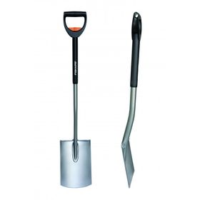 Fiskars SmartFit 131310 105 cm Düz Uçlu Teleskopik Bahçe Küreği