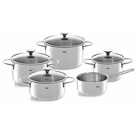 Fissler Copenhagen 9 Parça Cam Kapak Tencere Seti