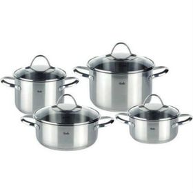 Fissler Paris 4 Parça Paslanmaz Çelik 18-10 Tencere Seti