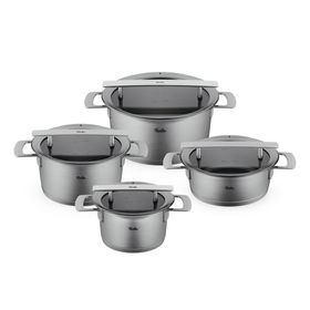 Fissler Phi Collection Cam Kapak 8 Parça Tencere Seti