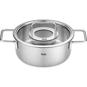 Fissler Pure Collection 20 cm Cam Kapak Kısa Tencere