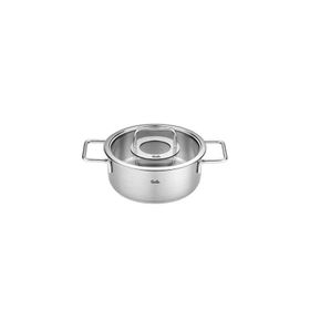 Fissler Pure Collection 20 cm Cam Kapak Kısa Tencere