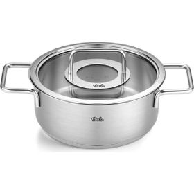 Fissler Pure Collection 20 cm Cam Kapak Kısa Tencere