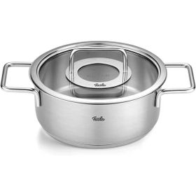 Fissler Pure Collection 20 cm Cam Kapak Kısa Tencere