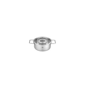 Fissler Pure Collection 20 cm Cam Kapak Kısa Tencere