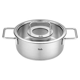 Fissler Pure Collection 20 cm Cam Kapak Kısa Tencere