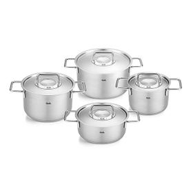 Fissler Pure Collection 8 Parça Metal Kapak Çelik Tencere Seti