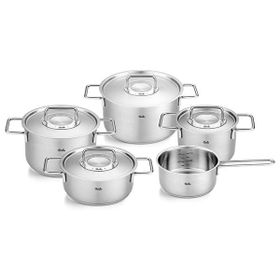 Fissler Pure Collection 9 Parça Metal Kapak Çelik Tencere Seti