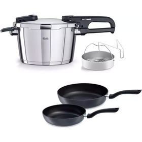 Fissler Vitaquick Edition 6 lt Düdüklü Tencere+Tava Set