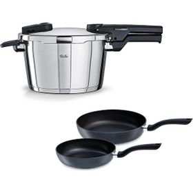 Fissler Vitaquick Glossy 4.5 lt Düdüklü Tencere+Tava