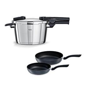 Fissler Vitaquick Glossy 4.5 lt Düdüklü Tencere+Tava