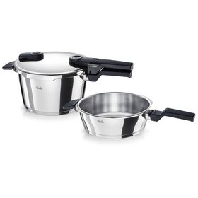 Fissler Vitaquick Glossy 4.5+2.5 lt Metalik Düdüklü Tencere