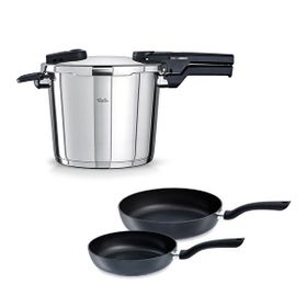 Fissler Vitaquick Glossy 6 lt Düdüklü Tencere+Tava