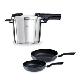 Fissler Vitaquick Glossy 6 lt Düdüklü Tencere+Tava