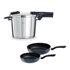 Fissler Vitaquick Glossy 6 lt Düdüklü Tencere+Tava