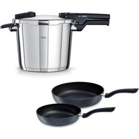 Fissler Vitaquick Glossy 6 lt Düdüklü Tencere+Tava