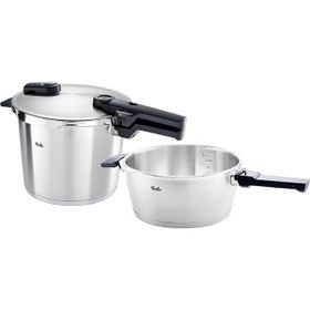 Fissler Vitaquick Gri 8 lt + 4 lt Düdüklü Tencere Seti