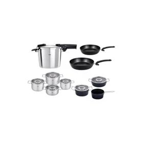 Fissler Vitaquick Premium 6 lt Düdüklü Tencere+İndiksiyon Tabanlı Cam Kapaklı Tencere Tava